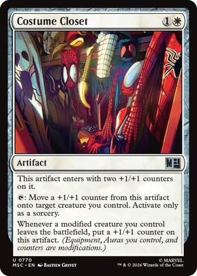 Costume Closet card from Commander: Marvel Super Heroes