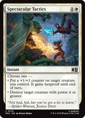 Spectacular Tactics card from Commander: Marvel Super Heroes