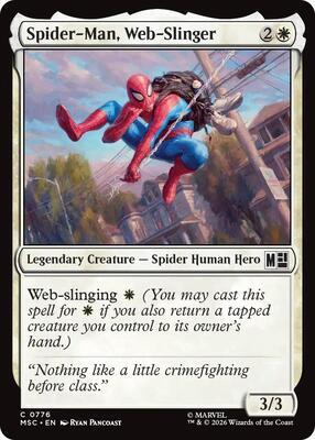 Spider-Man, Web-Slinger card from Commander: Marvel Super Heroes