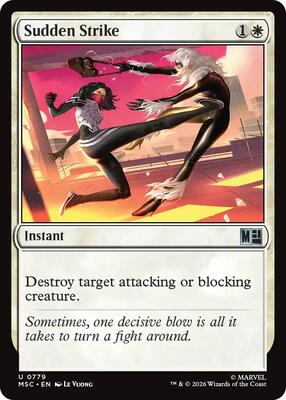 Sudden Strike card from Commander: Marvel Super Heroes