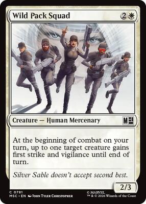Wild Pack Squad card from Commander: Marvel Super Heroes