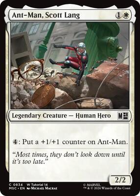 Ant-Man, Scott Lang (0834) card from Commander: Marvel Super Heroes