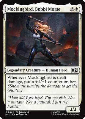 Mockingbird, Bobbi Morse (0842) card from Commander: Marvel Super Heroes