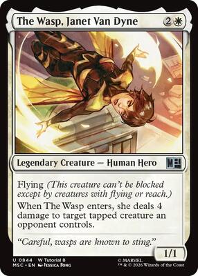 The Wasp, Janet Van Dyne (0844) card from Commander: Marvel Super Heroes
