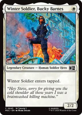 Winter Soldier, Bucky Barnes (0845) card from Commander: Marvel Super Heroes