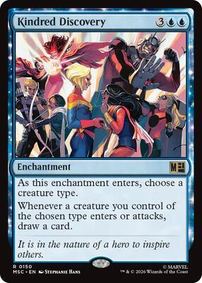 Kindred Discovery card from Commander: Marvel Super Heroes