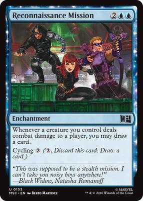 Reconnaissance Mission card from Commander: Marvel Super Heroes