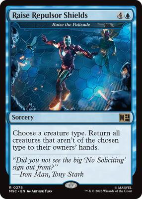 Raise Repulsor Shields - Raise the Palisade card from Commander: Marvel Super Heroes