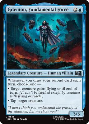 Graviton, Fundamental Force card from Commander: Marvel Super Heroes