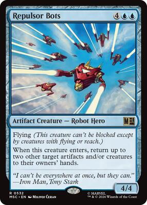 Repulsor Bots card from Commander: Marvel Super Heroes