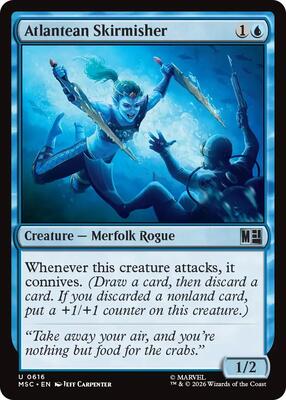 Atlantean Skirmisher card from Commander: Marvel Super Heroes