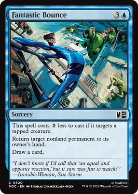 Fantastic Bounce card from Commander: Marvel Super Heroes