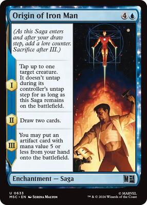 Origin of Iron Man card from Commander: Marvel Super Heroes