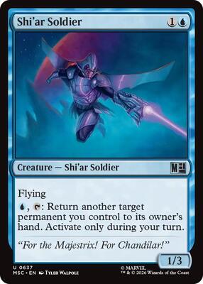 Shi'ar Soldier card from Commander: Marvel Super Heroes