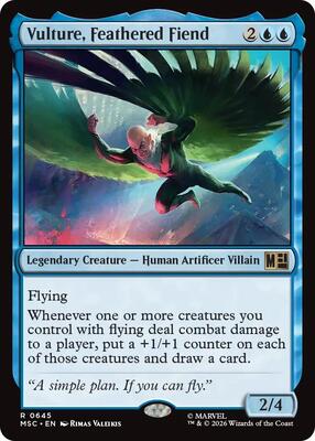 Vulture, Feathered Fiend card from Commander: Marvel Super Heroes
