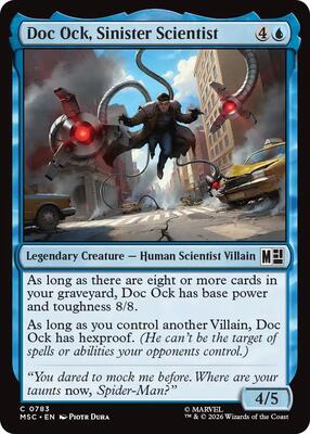 Doc Ock, Sinister Scientist card from Commander: Marvel Super Heroes
