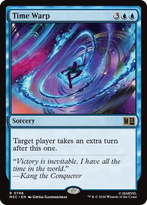 Time Warp card from Commander: Marvel Super Heroes