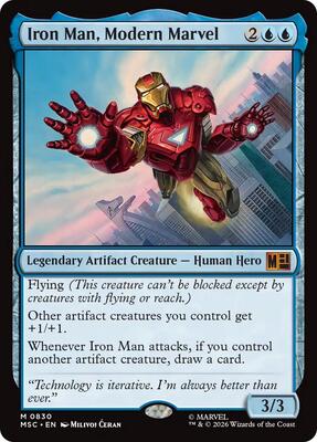 Iron Man, Modern Marvel card from Commander: Marvel Super Heroes
