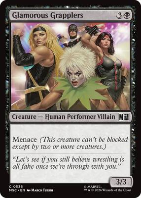 Glamorous Grapplers card from Commander: Marvel Super Heroes