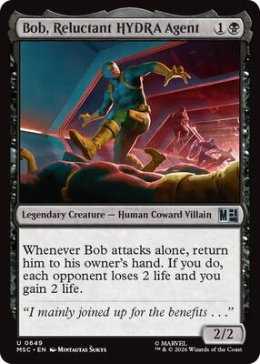 Bob, Reluctant HYDRA Agent card from Commander: Marvel Super Heroes