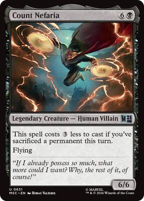 Count Nefaria card from Commander: Marvel Super Heroes