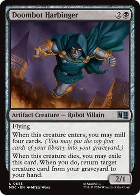 Doombot Harbinger card from Commander: Marvel Super Heroes