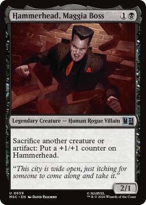 Hammerhead, Maggia Boss card from Commander: Marvel Super Heroes