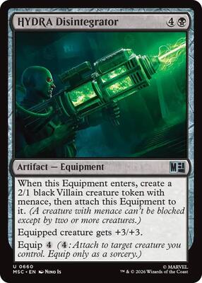 HYDRA Disintegrator card from Commander: Marvel Super Heroes