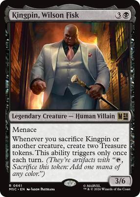 Kingpin, Wilson Fisk card from Commander: Marvel Super Heroes