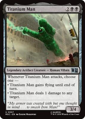 Titanium Man card from Commander: Marvel Super Heroes