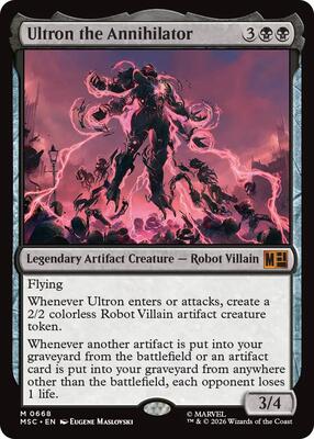 Ultron the Annihilator card from Commander: Marvel Super Heroes