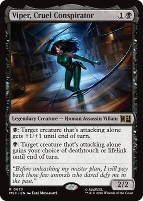 Viper, Cruel Conspirator card from Commander: Marvel Super Heroes