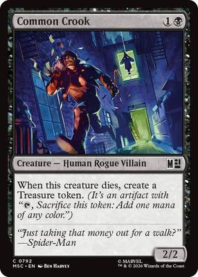 Common Crook card from Commander: Marvel Super Heroes
