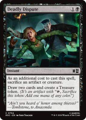 Deadly Dispute card from Commander: Marvel Super Heroes