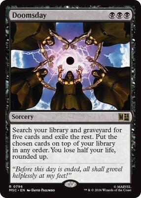 Doomsday card from Commander: Marvel Super Heroes