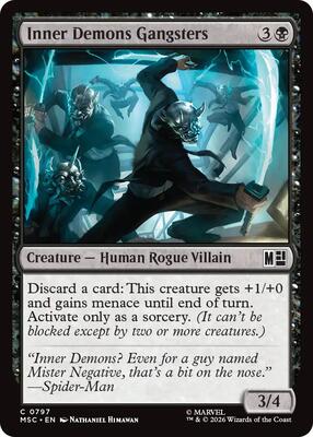 Inner Demons Gangsters card from Commander: Marvel Super Heroes