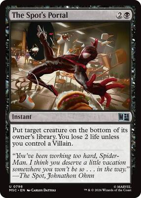 The Spot's Portal card from Commander: Marvel Super Heroes