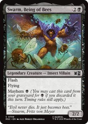 Swarm, Being of Bees card from Commander: Marvel Super Heroes