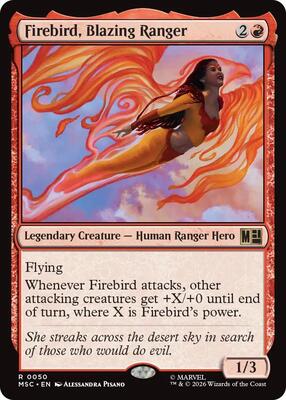 Firebird, Blazing Ranger card from Commander: Marvel Super Heroes