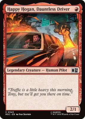 Happy Hogan, Dauntless Driver (0545) card from Commander: Marvel Super Heroes