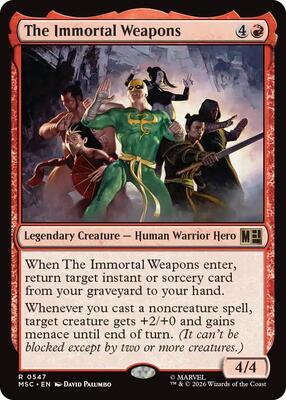 The Immortal Weapons card from Commander: Marvel Super Heroes