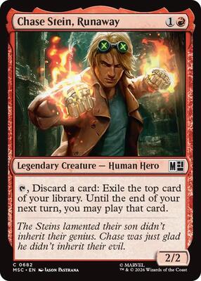 Chase Stein, Runaway card from Commander: Marvel Super Heroes