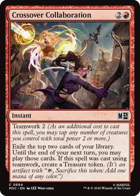 Crossover Collaboration card from Commander: Marvel Super Heroes