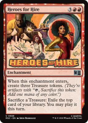Heroes for Hire card from Commander: Marvel Super Heroes