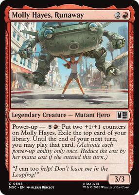 Molly Hayes, Runaway card from Commander: Marvel Super Heroes