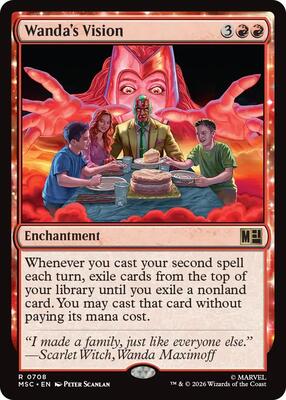 Wanda's Vision card from Commander: Marvel Super Heroes