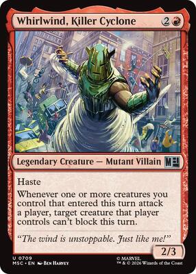 Whirlwind, Killer Cyclone card from Commander: Marvel Super Heroes