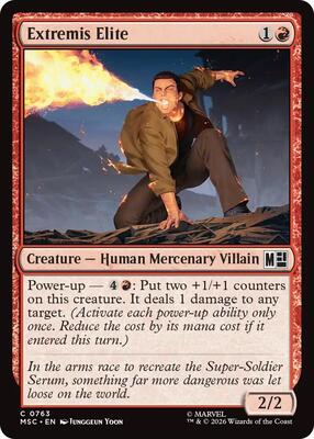 Extremis Elite card from Commander: Marvel Super Heroes