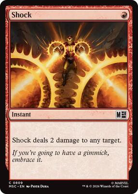 Shock card from Commander: Marvel Super Heroes