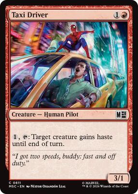 Taxi Driver card from Commander: Marvel Super Heroes